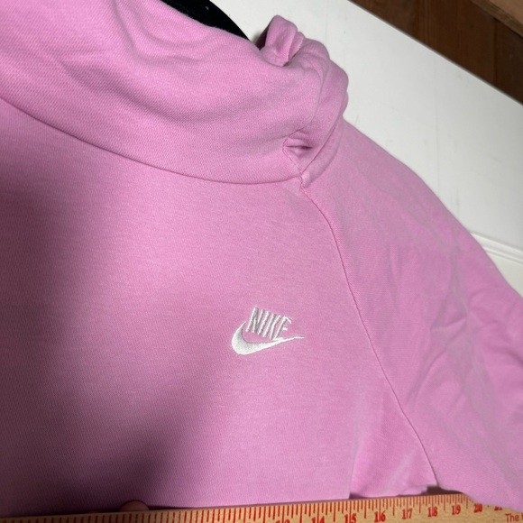 Nike Pink Pullover Hoodie Swoosh Logo Size Small Super Soft Athleisure - Picture 5 of 8